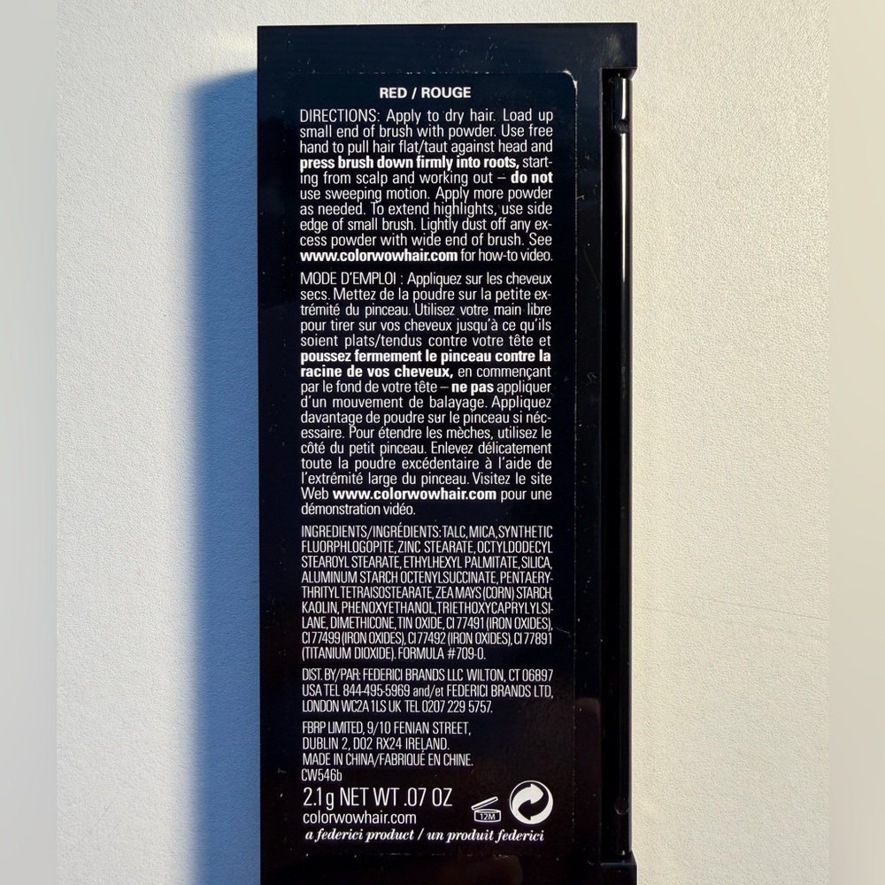 NWT WOW Powder Root Cover Up Red-Temporary color stays until you shampoo. - Picture 4 of 5